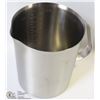 Image 1 : NEW 1000ML STAINLESS STEEL GRADUATED MEASURE