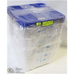 12QT INGREDIENT BINS WITH LIDS - LOT OF 3`- NEW