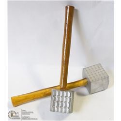 2 NEW ALUMINUM MEAT MALLETS