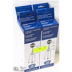 SET OF FOUR PORTION SCOOPS NEW