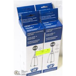 SET OF FOUR PORTION SCOOPS NEW