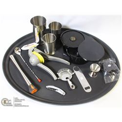 LOT OF NEW MISC BAR SUPPLIES