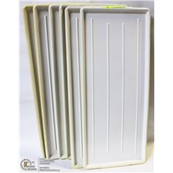 ASSORTED MEAT DISPLAY TRAYS - LOT OF 6 NEW