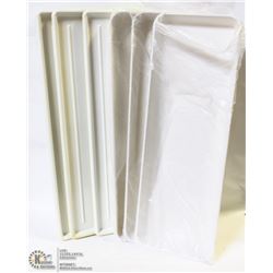 ASSORTED MEAT DISPLAY TRAYS - LOT OF 6 NEW