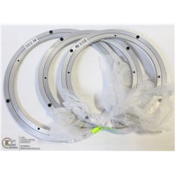 MIXED SIZES ALUMINUM LAZY SUSANS - LOT OF 3 - NEW