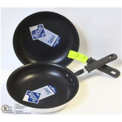 8" COATED ALUMINUM FRY PANS - LOT OF 2 - NEW