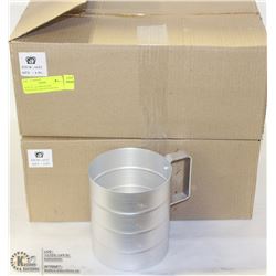 NEW 2QT ALUMINUM DRY INGREDIENT BAKERS MEASURING
