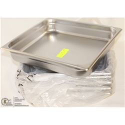 LOT OF 6 - NEW STEAM PANS JOHNSON ROSE