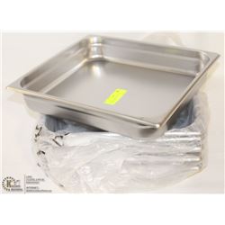 LOT OF 6 - NEW STEAM PANS JOHNSON ROSE