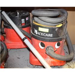 LOT OF 2 NACECARE COMMERCIAL VACS WORKING