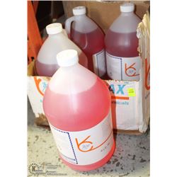 FOUR 4L JUGS OF LOW TEMP. GAS LEAK DETECTION FLUID