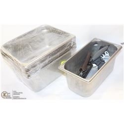 LOT OF 4 ASSORTED INSERTS AND KITCHEN UTENSILS