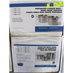 16QT HD STOCK POT WITH STEAMER NEW