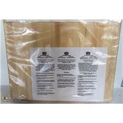 HARD CANADIAN MAPLE CARVING BOARD NEW