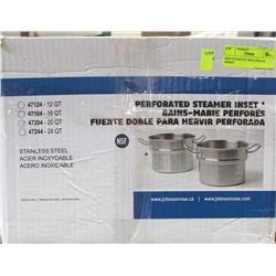 20QT STOCK POT WITH STEAM INSERT