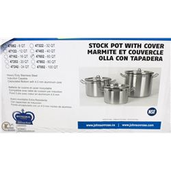 NEW 60QT EXTRA  HD  STAINLESS STOCK POT INDUCTION