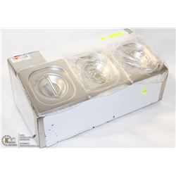 NEW S/S INSERT HOLDER WITH  INSERTS & LIDS