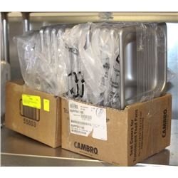 STAINLESS STEEL INSERTS WITH CAMBRO LIDS