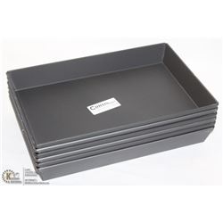 NEW RECTANGULAR BAKING PANS - LOT OF 6