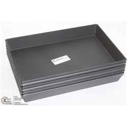 NEW RECTANGULAR BAKING PANS - LOT OF 6