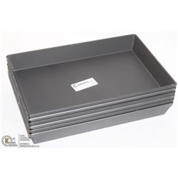 NEW RECTANGULAR BAKING PANS - LOT OF 6