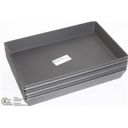 NEW RECTANGULAR BAKING PANS - LOT OF 6