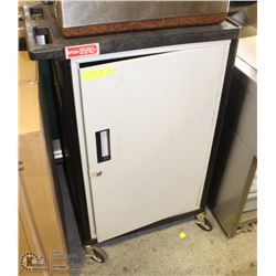 LUXOR ROLLING CART/ W 3 TIER STORAGE