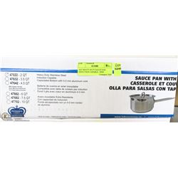 2QT HEAVY DUTY SAUCE PAN INDUCTION CAPABLE - NEW