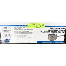 2QT HEAVY DUTY SAUCE PAN INDUCTION CAPABLE - NEW