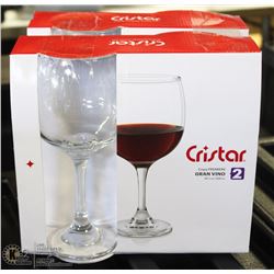 ON CHOICE: 4 X 20.5 OZ GRAN VINO WINE GLASSES