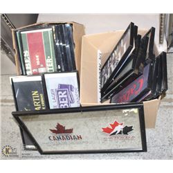 LARGE LOT OF ASSORTED BEER SIGNS