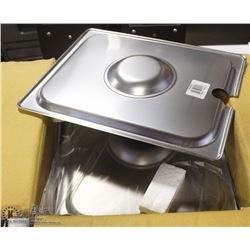 CASE OF 11 NEW S/S HALF SIZE INSERT LIDS