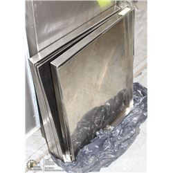 LOT OF 5 ALUMINUM COVERS