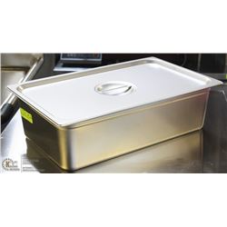 ON CHOICE: ME#9) STAINLESS STEEL  FOOD PAN FULL