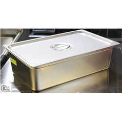 ON CHOICE: ME#9) STAINLESS STEEL  FOOD PAN FULL