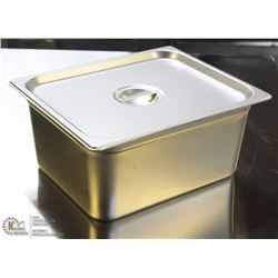 ME#8) STAINLESS STEEL  FOOD PAN HALF SIZE