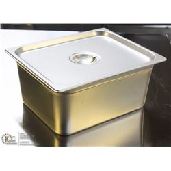 ME#8) STAINLESS STEEL  FOOD PAN HALF SIZE