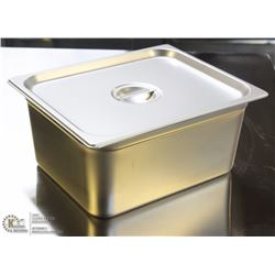 ME#8) STAINLESS STEEL  FOOD PAN HALF SIZE