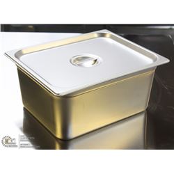 ME#8) STAINLESS STEEL  FOOD PAN HALF SIZE