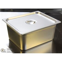 ME#8) STAINLESS STEEL  FOOD PAN HALF SIZE