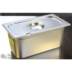 ON CHOICE: ME#7) STAINLESS STEEL FOOD PAN 1/3 SIZE