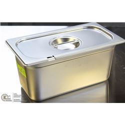 ON CHOICE: ME#7) STAINLESS STEEL FOOD PAN 1/3 SIZE