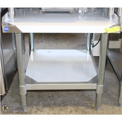 ME#1) 30"X24" S/S EQUIPMENT STAND WITH GALVANIZED