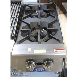ME#4)MRE, HEAVY DUTY COUNTER TOP HOTPLATE 2 GAS