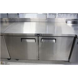 ME#22) 48" DOUBLE DOOR UNDERCOUNTER S/S COOLER