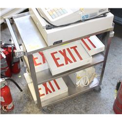 STAINLESS STEEL BUS CART 24"X16"X32" HIGH