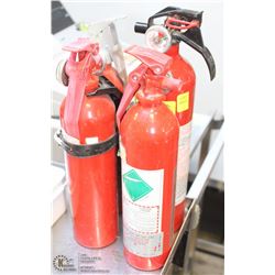 4 FIRE EXTINGUISHERS ALL CHARGED