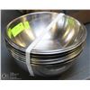 Image 1 : LOT OF 10 STAINLESS STEEL 9" BOWLS