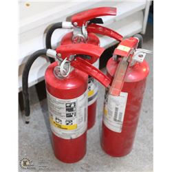 LOT OF 3 A,B,C 5LB FIRE EXTINGUISHERS