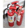 Image 1 : LOT OF 3 A,B,C 5LB FIRE EXTINGUISHERS
